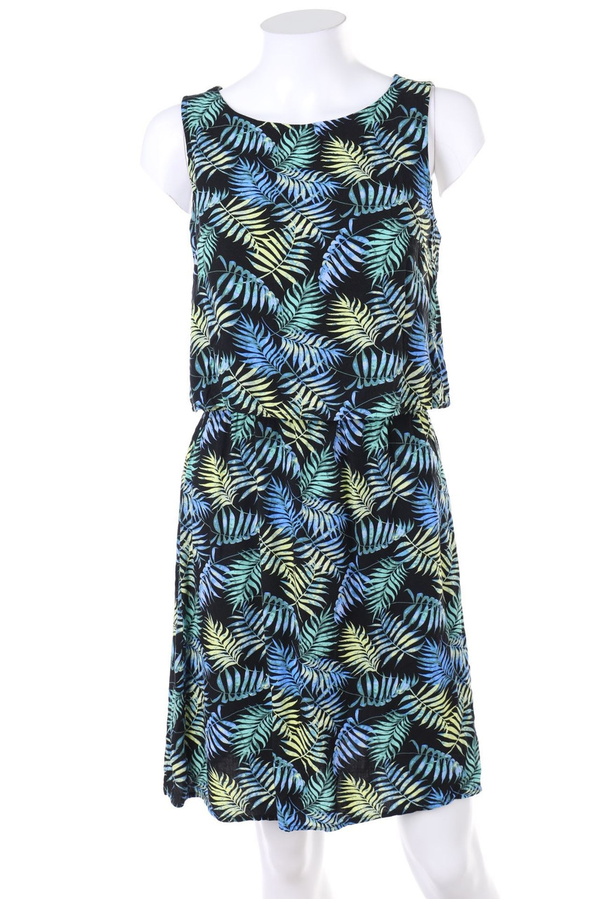 TOM TAILOR - Print-Kleid aus Viskose mit Tunnelzug - D 34