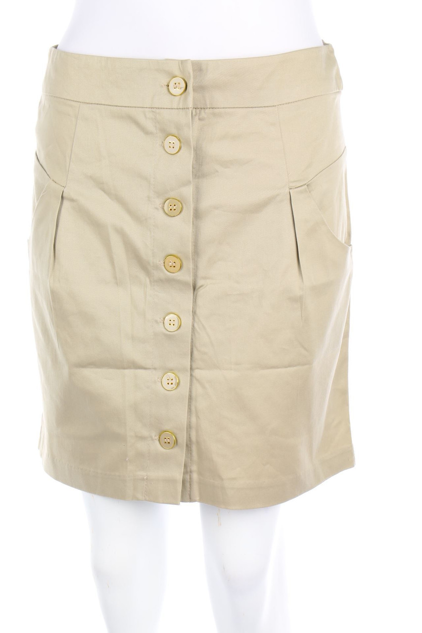 HALLHUBER - Skirt, Cotton-blend with Buttons - D 38