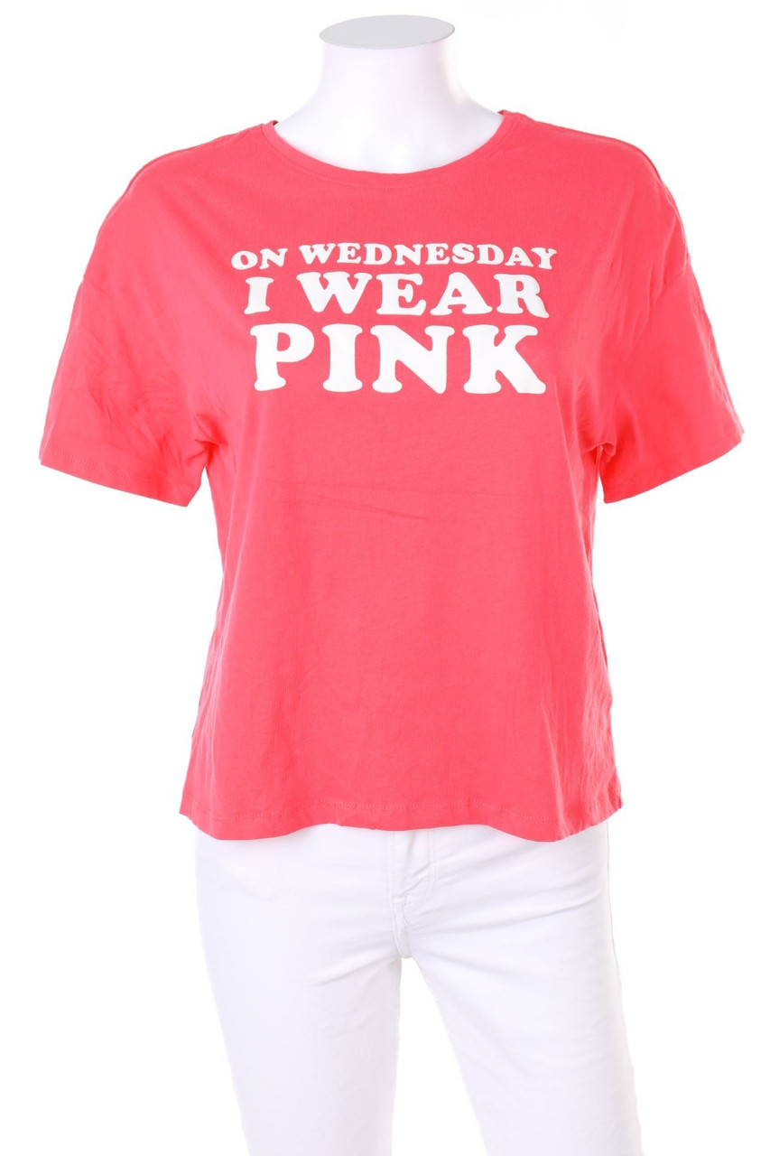 sinsay - Shortsleeve-Shirt with Statement Print - XS