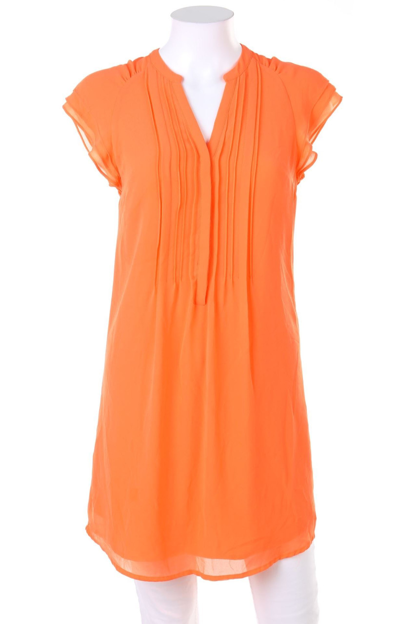 H&M - Kurzarm-Bluse mit Biesen - D 34