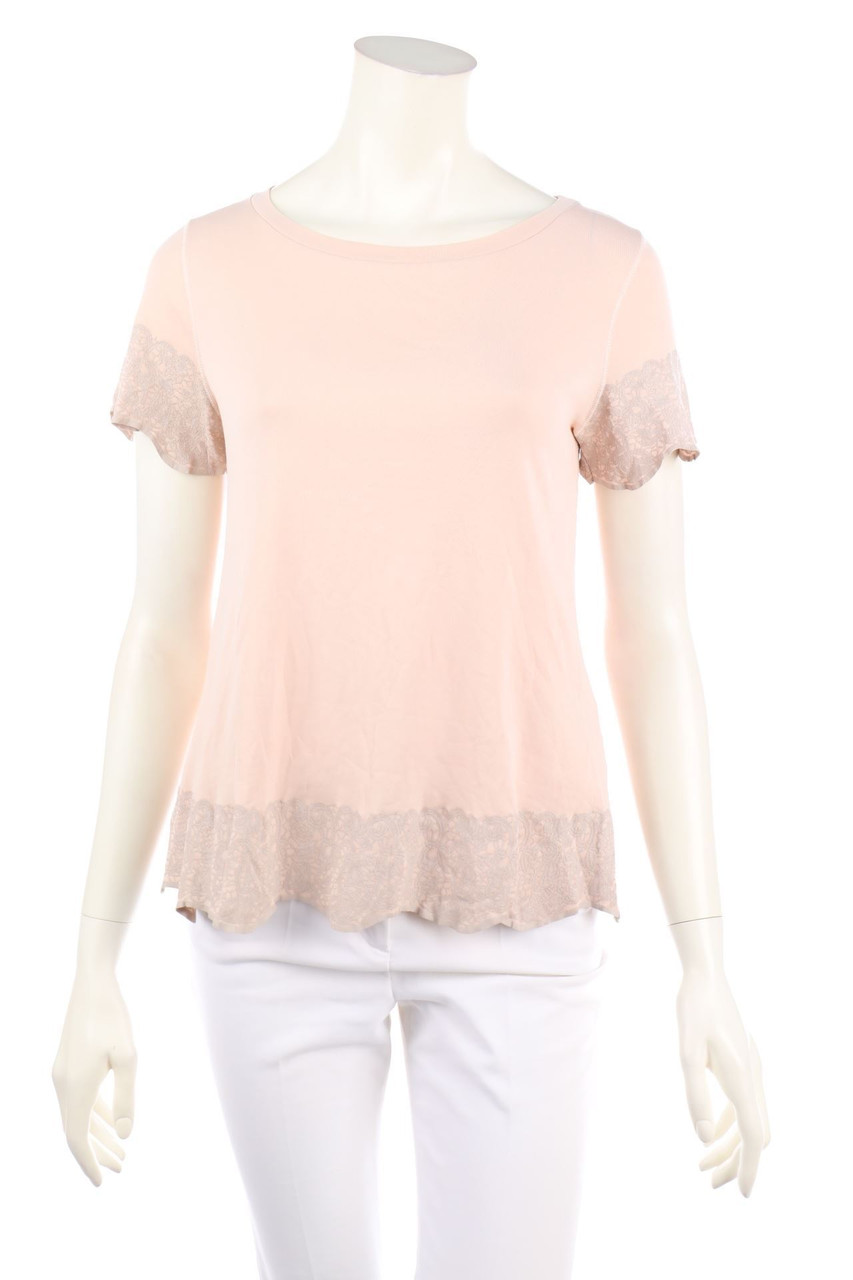 MARC CAIN - Kurzarm-Shirt mit Print - D 38