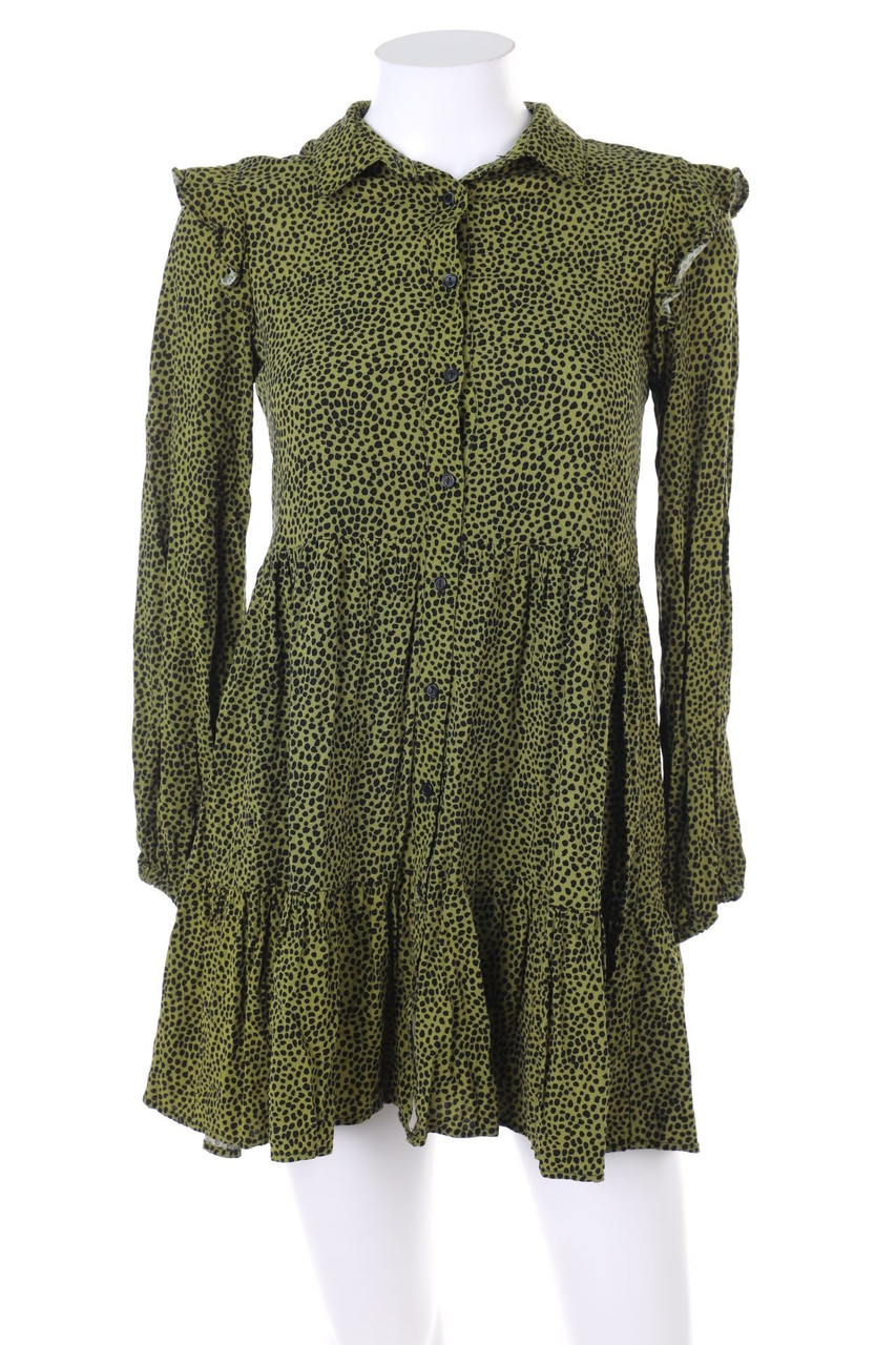 Stradivarius - Mini Dress with Volants - S
