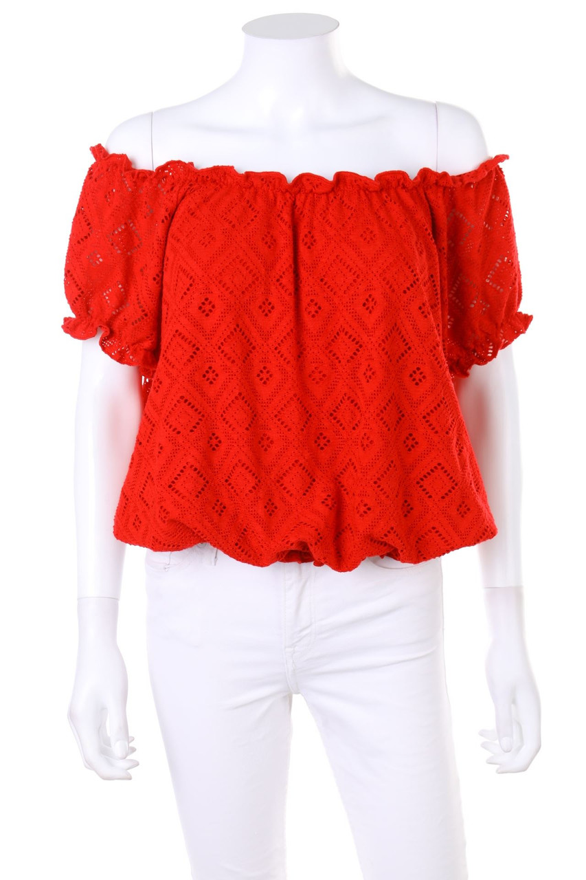 No Label - Off-the-shoulder blouse with Elastic Band - D 40