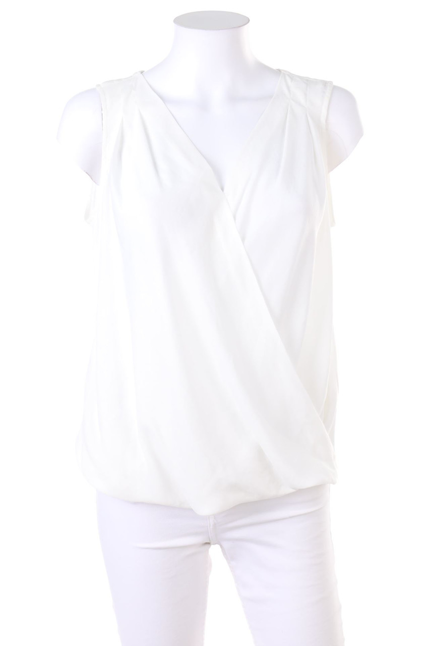 ESPRIT - Polka Dot-Top mit Drapierung - D 38