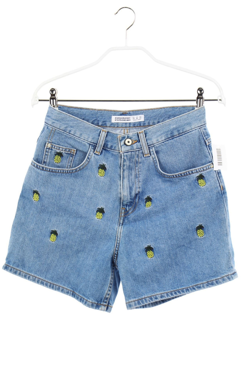 ZARA - Jeans-Shorts mit Stickereien - D 32