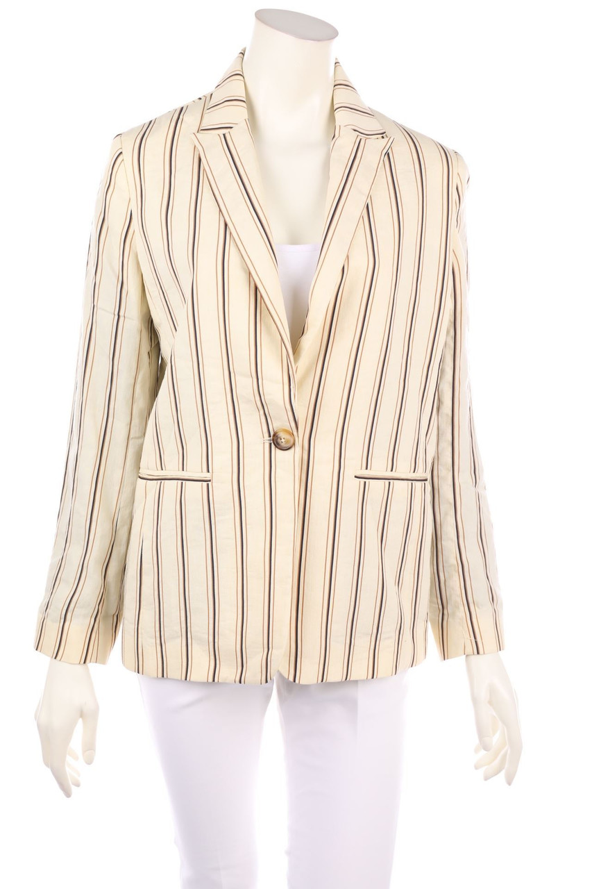 MKT studio - Stripe Oversize-Blazer, Linen-Blend - D 38