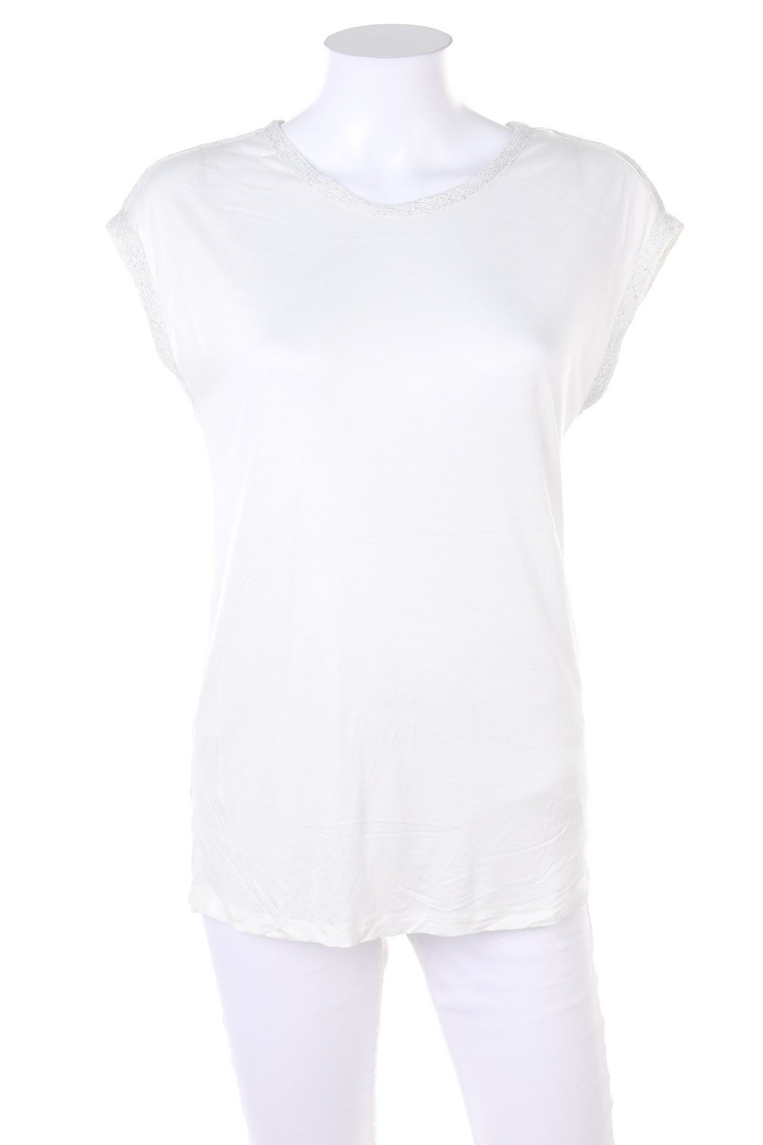 ESPRIT - Jersey-Shirt mit Metallic-Effekt - XS