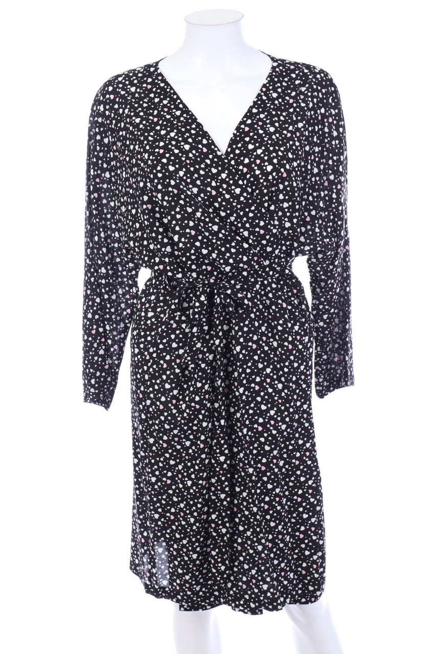 Ulla Popken - Print-Kimono aus Viskose mit Gürtel - D 44