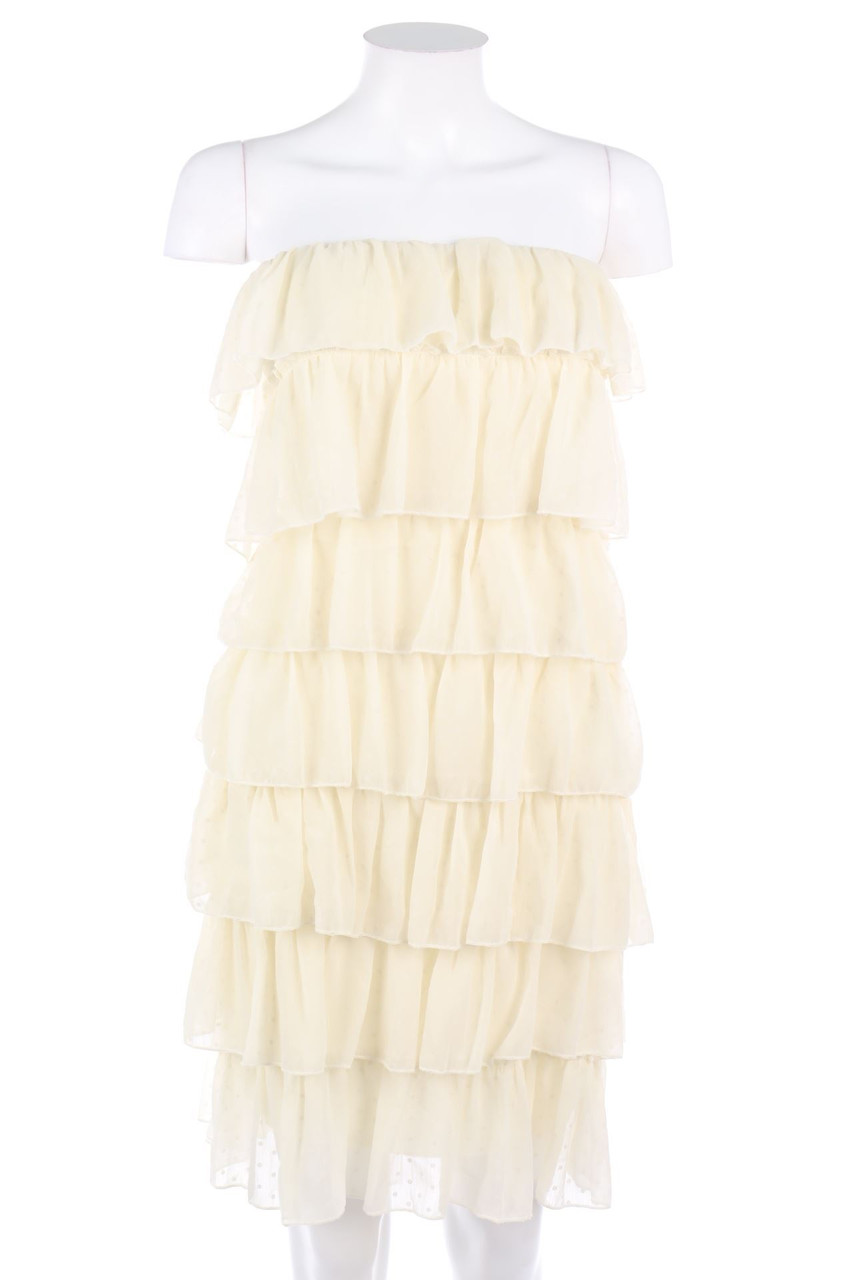 MORGAN - Bandeau-Dress, Layer Look with Volants - D 36