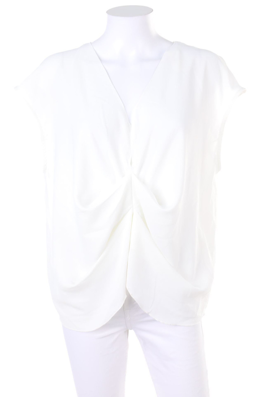 ZARA - Blusentop mit Drapierung - S