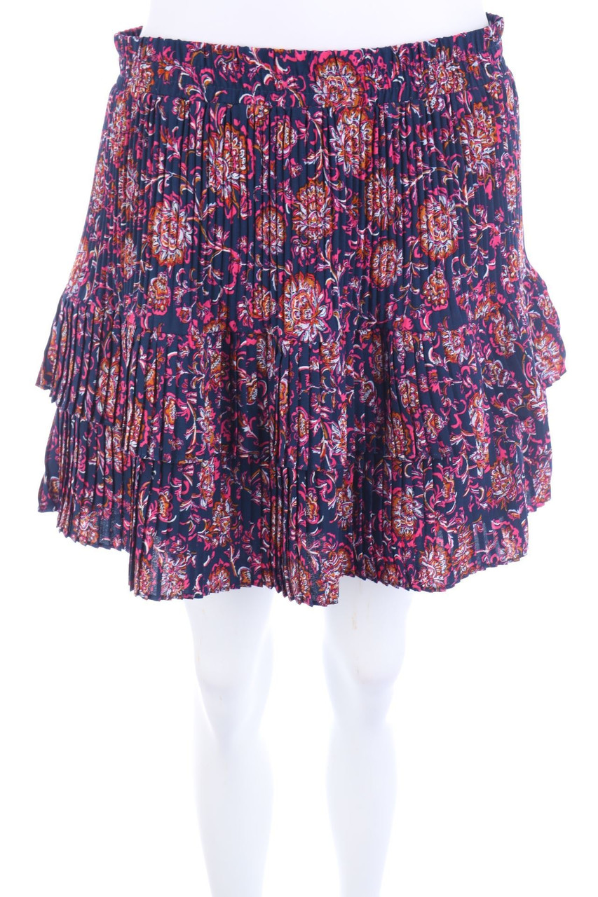 promod - Plissee-Minirock mit floralem Muster - D 38