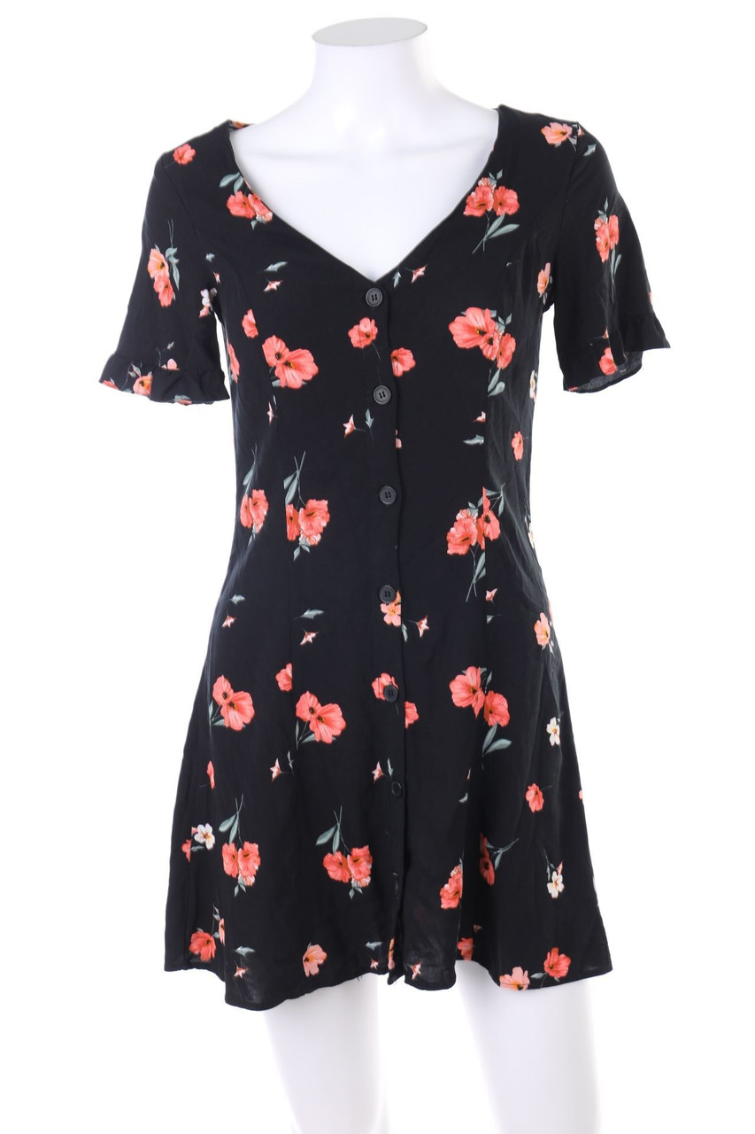 No Label - Mini Dress with Flower Print - D 36
