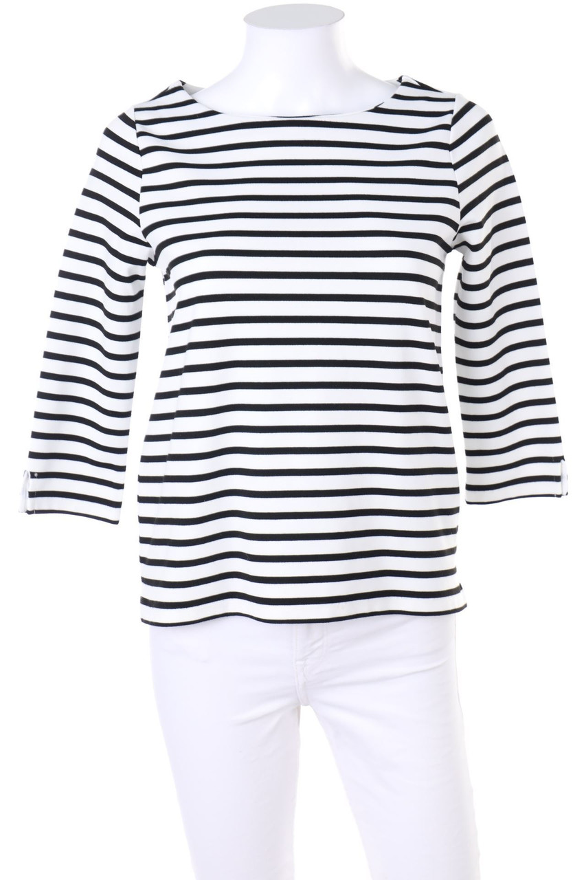 MORE & MORE - 3/4-Sleeve Shirt with Stripes - D 34