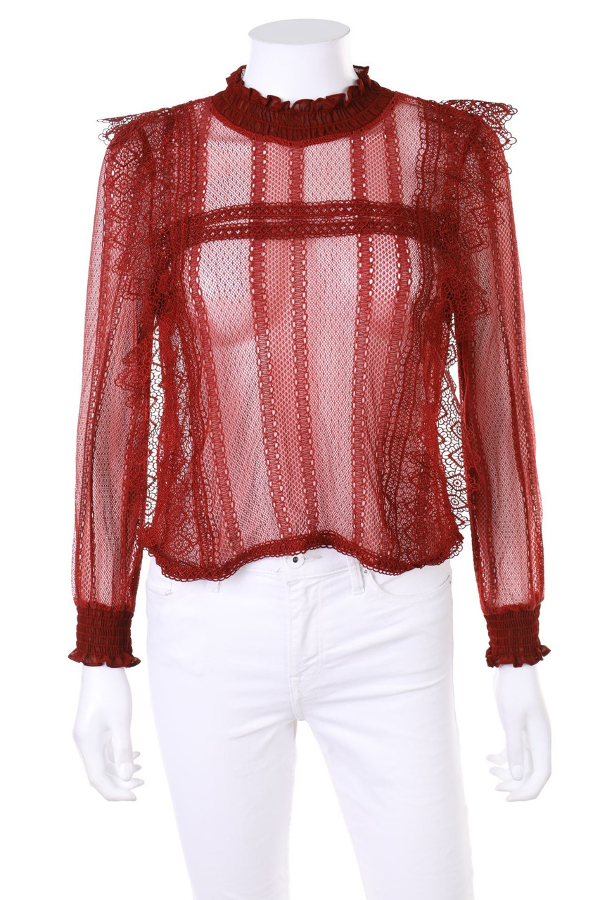 ZARA - Bluse aus Spitze - S