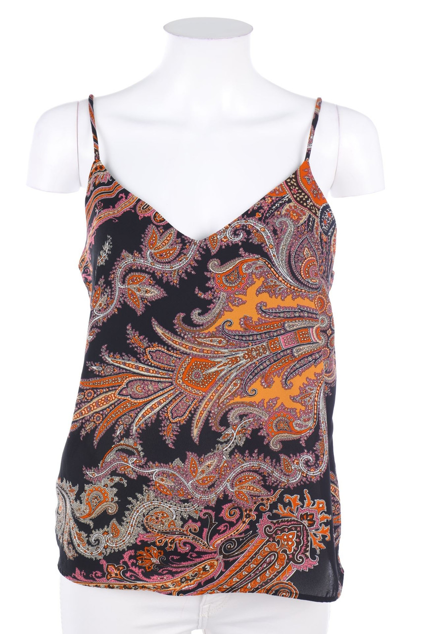 RESERVED - Blouse Top with Paisley Print - D 36