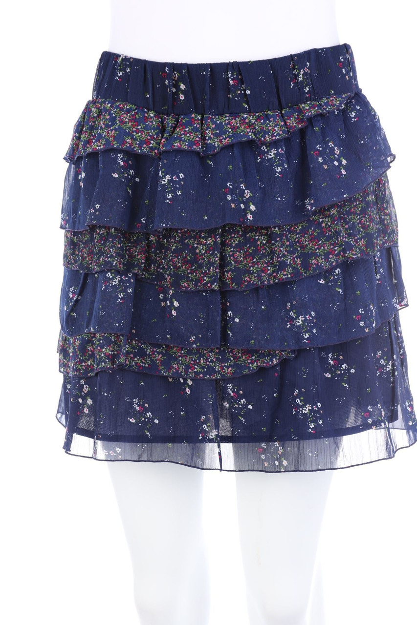 No Label - Volants-Skirt with Print - L