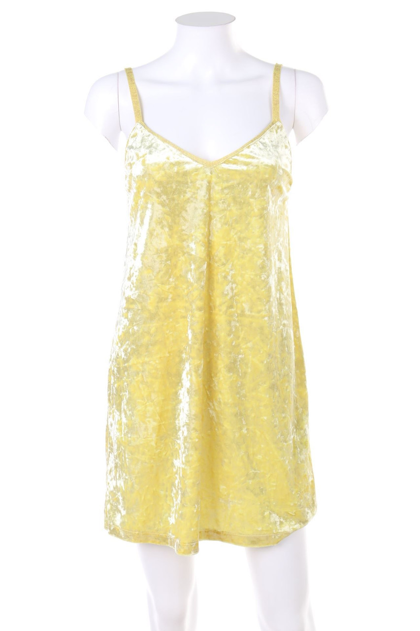 ZARA - Samt-Träger-Minikleid - M