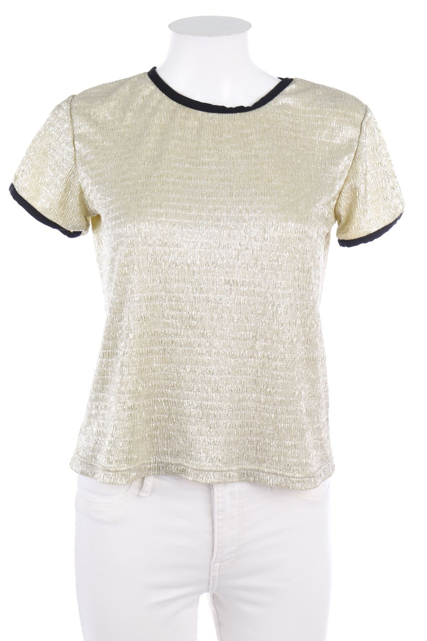 Jovonna London - Shortsleeve-Shirt with Metallic Effect - S