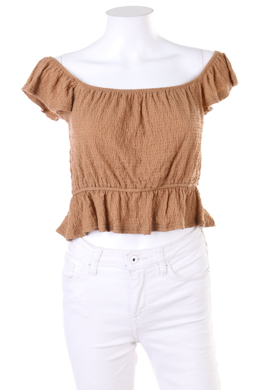 sinsay - Off-the-shoulder blouse with Volants - M