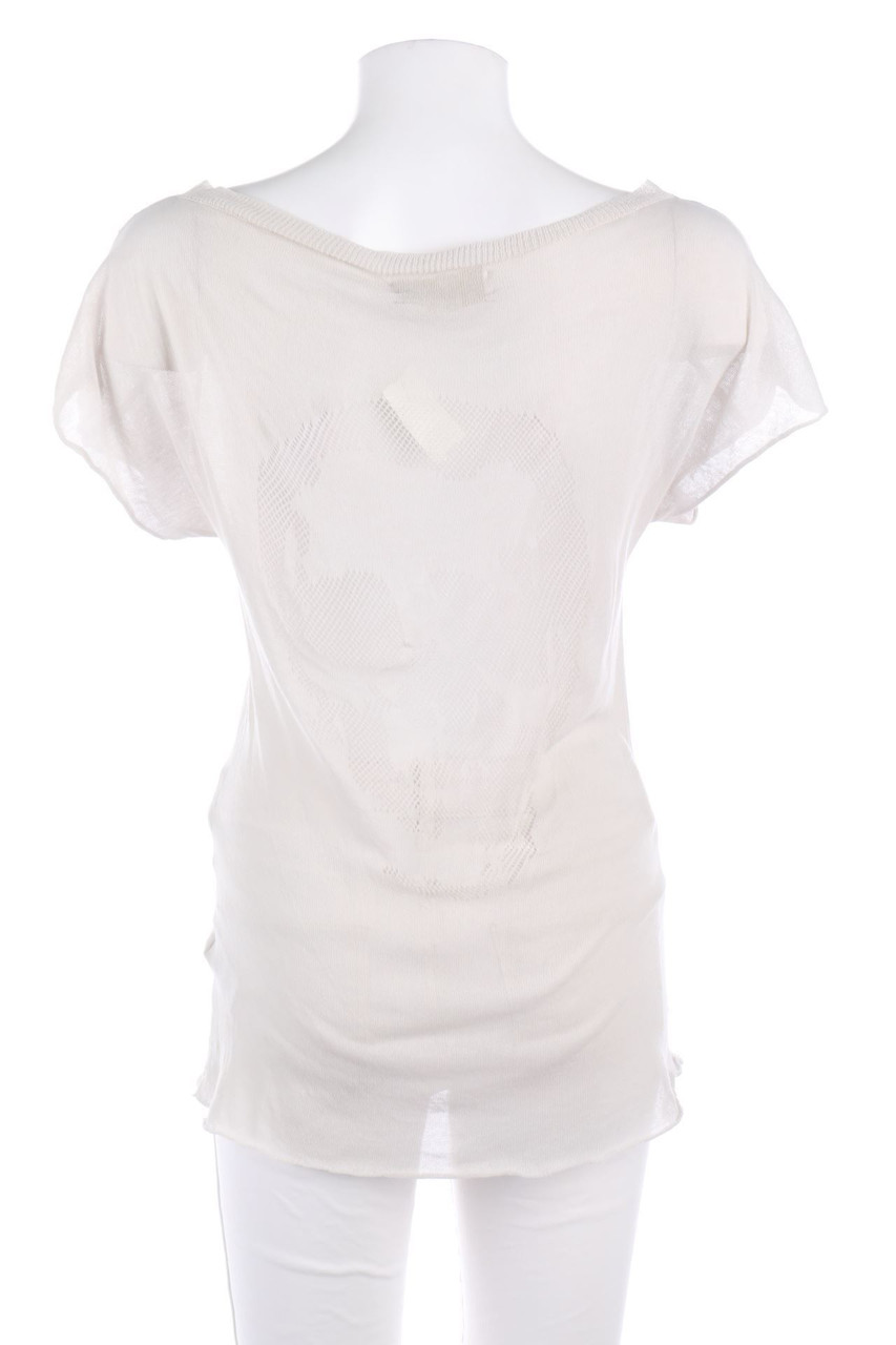 ZADIG & VOLTAIRE - Strick-Kurzarm-Shirt aus Baumwolle - S