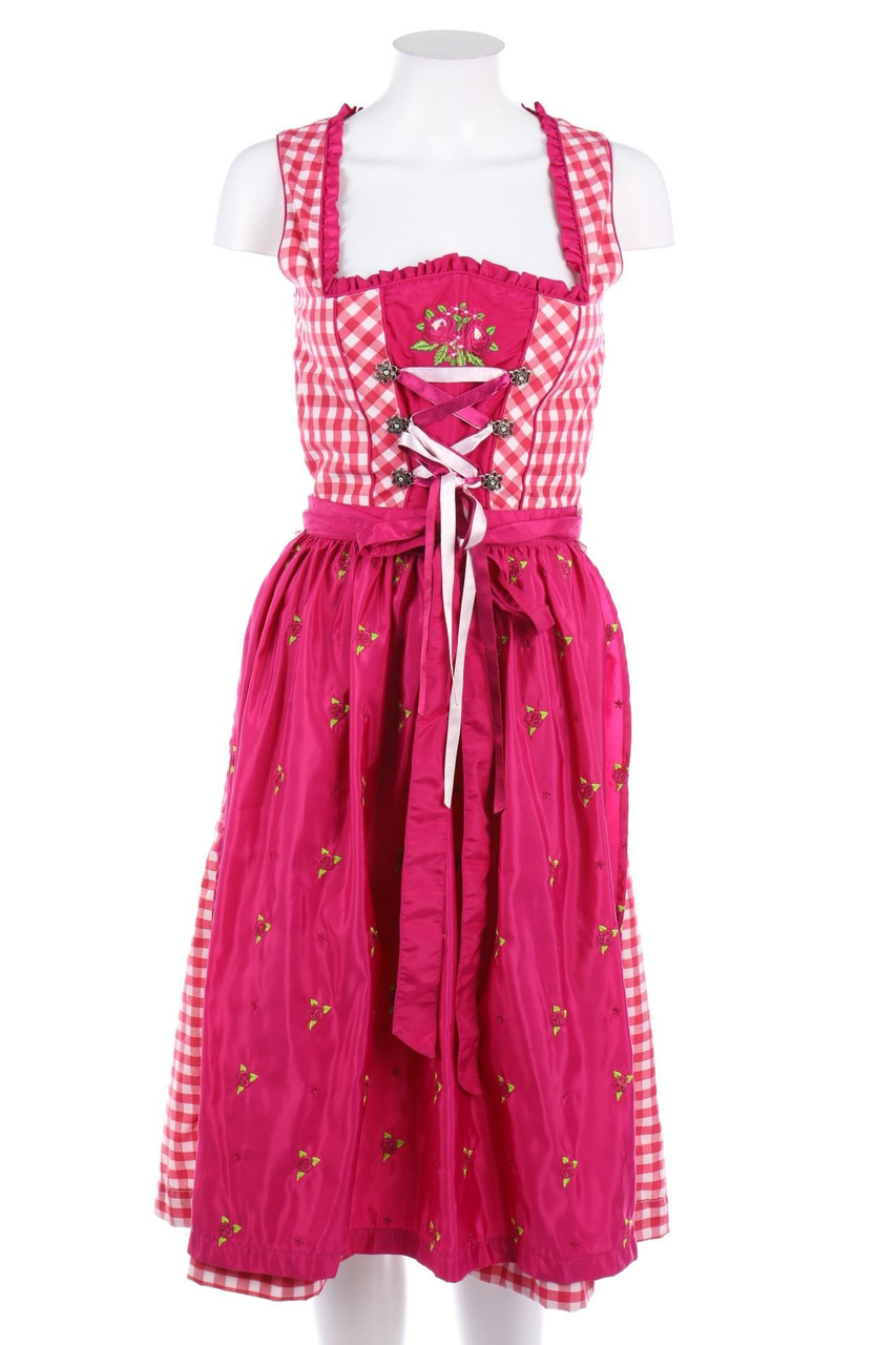 LEKRA - Dirndl Dress, Checked - D 34