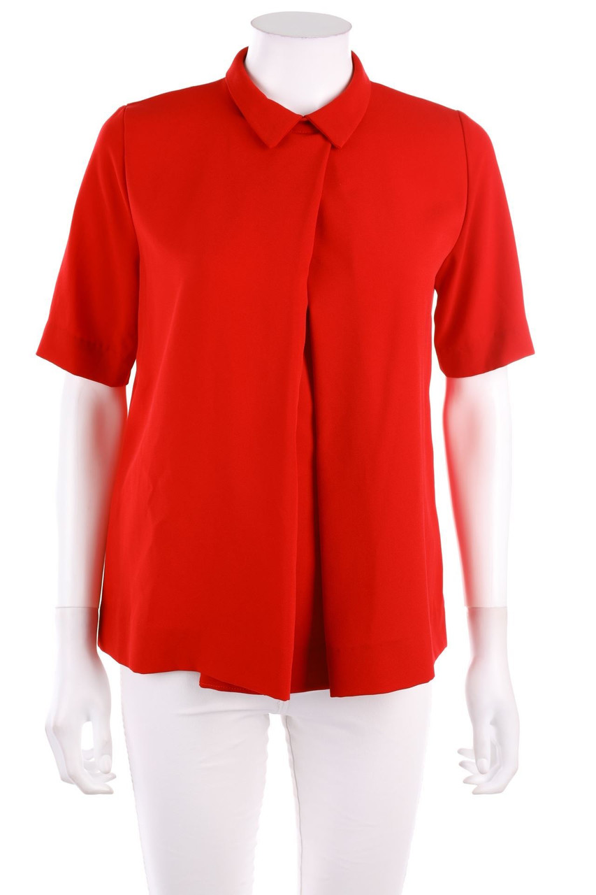 KOR@KOR - Shortsleeve Blouse with Crease - M