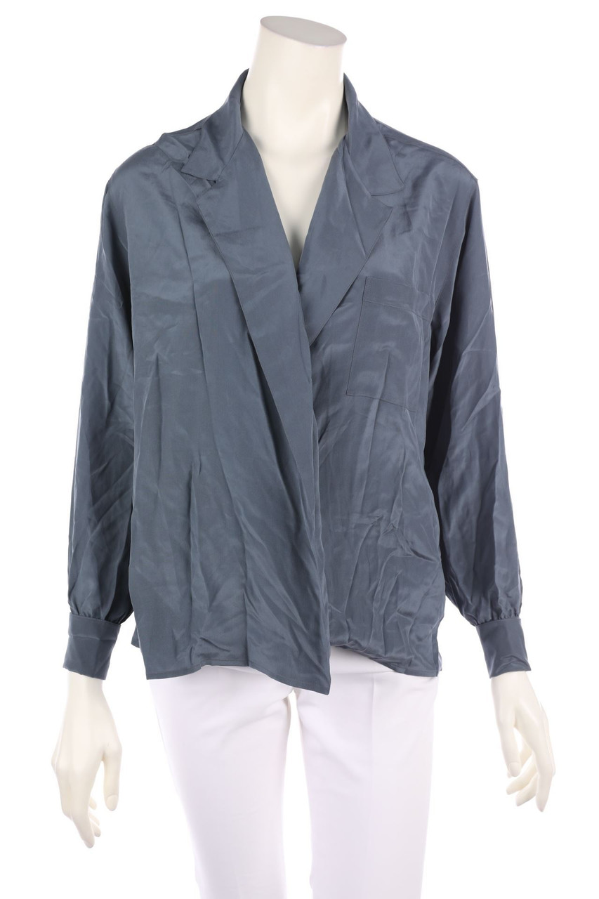 Calvin Klein - Wickel-Seiden-Bluse - D 36