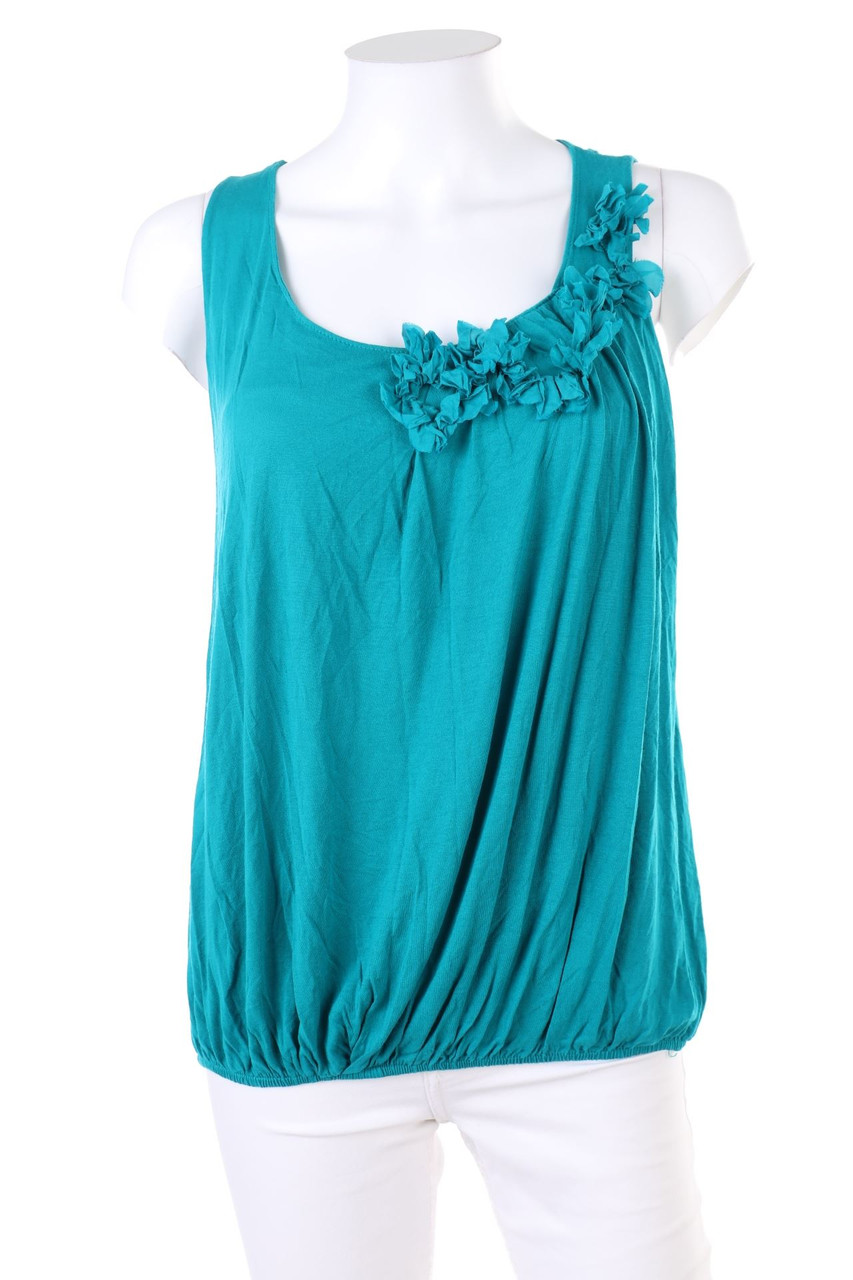 HALLHUBER - Blouse Top with Applications - M