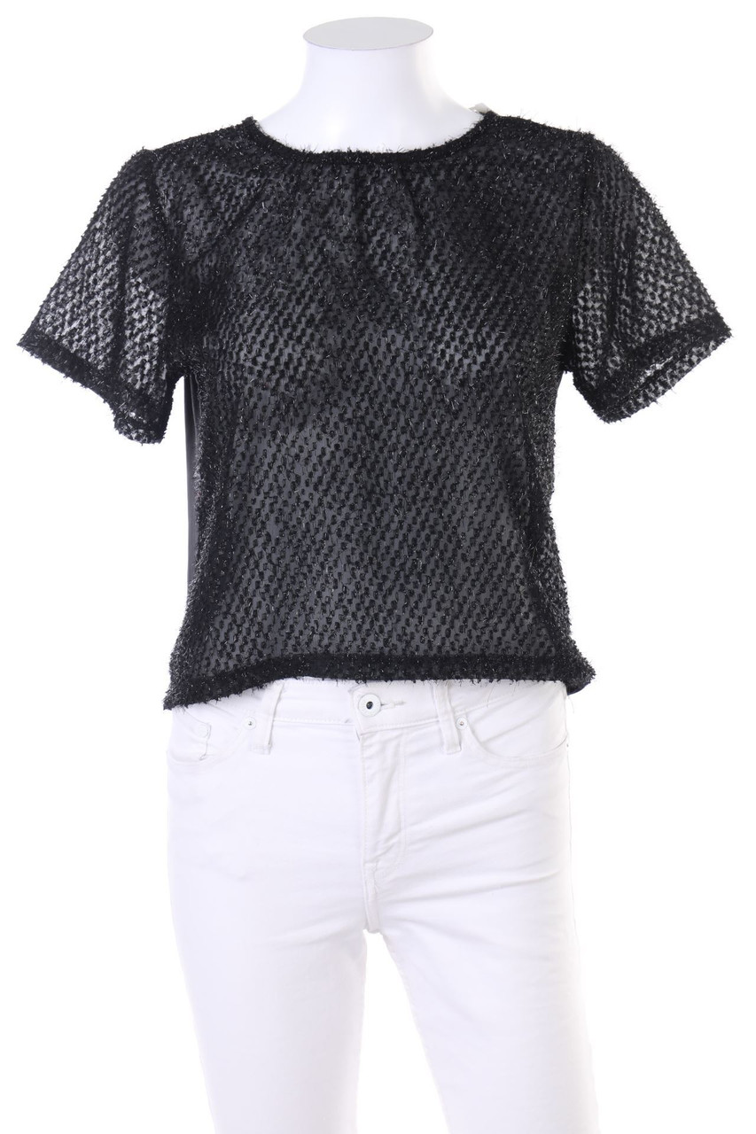 sinsay - Shortsleeve-Shirt with Glitter - M