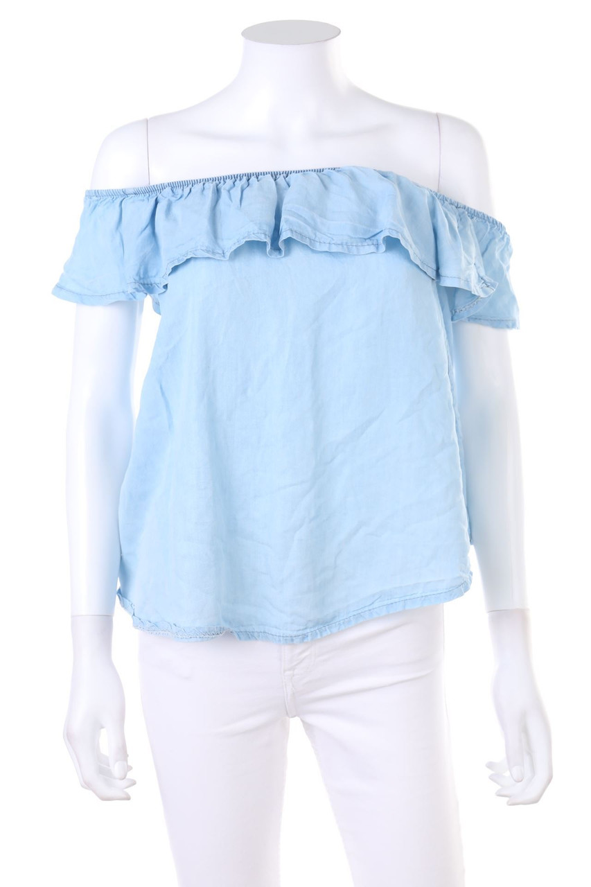 zebra - Off-the-shoulder blouse with Volants - XS