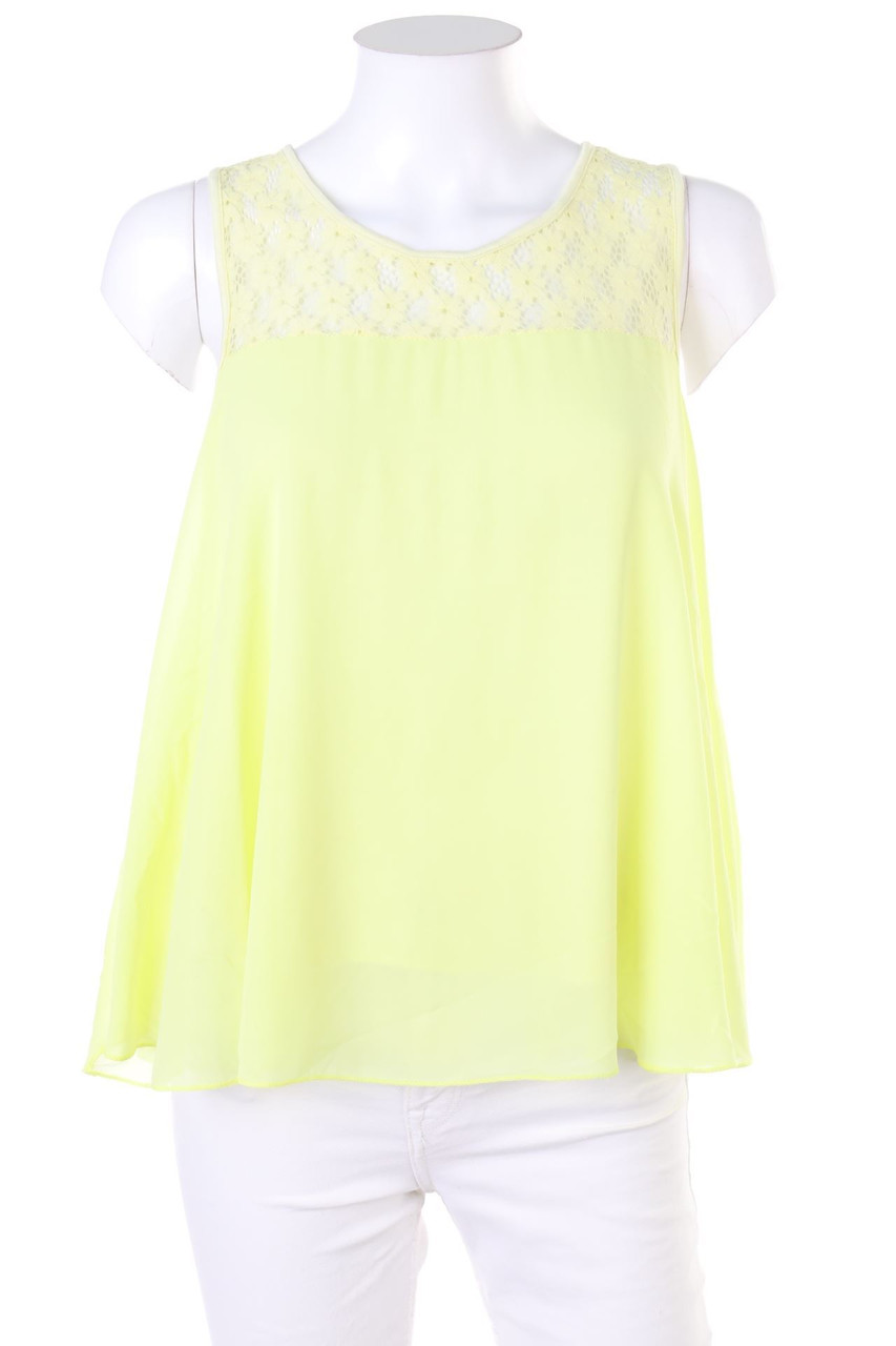 zebra - Blouse Top with Lace - S