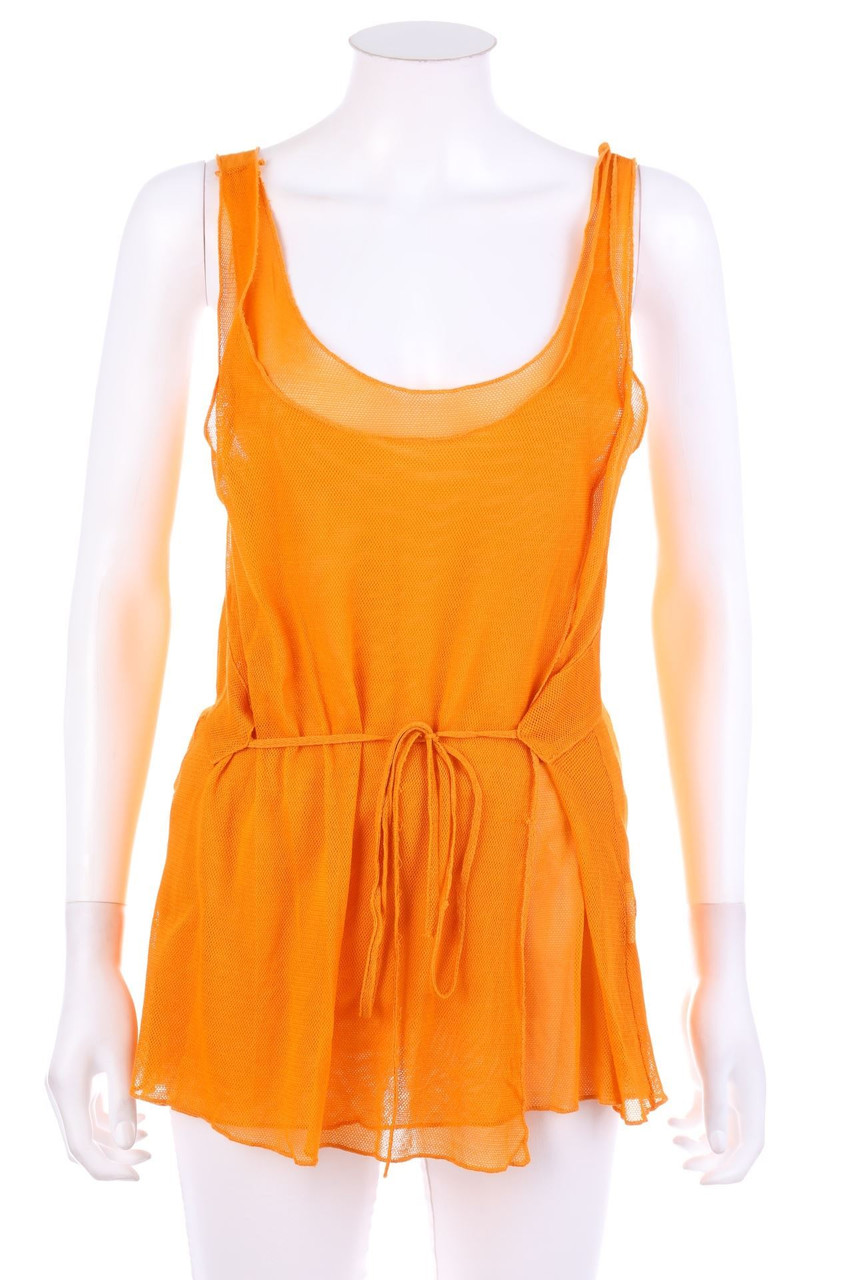 MAX&Co. tricot - Y2K-Mesh-Top with Wrap-Effect - L