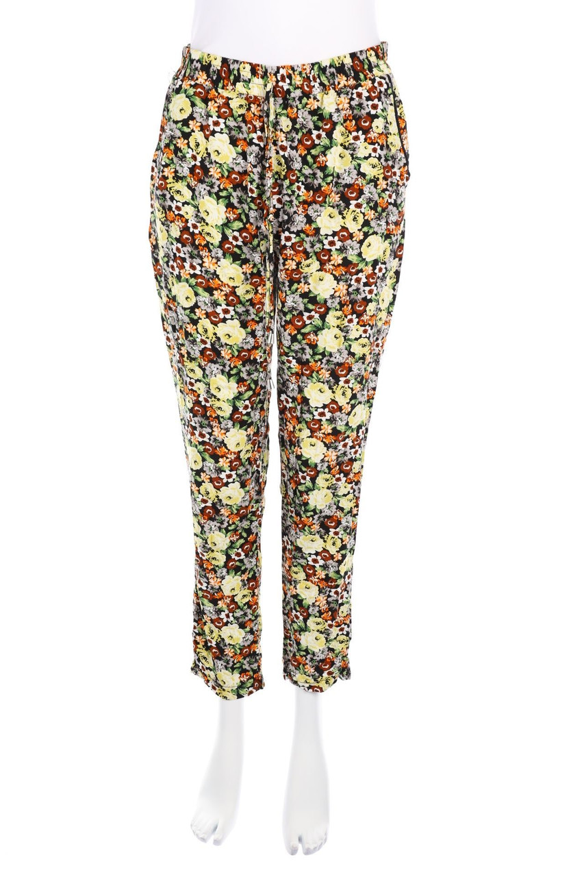 Chicorée - Jogger Pants with Flower Print - L