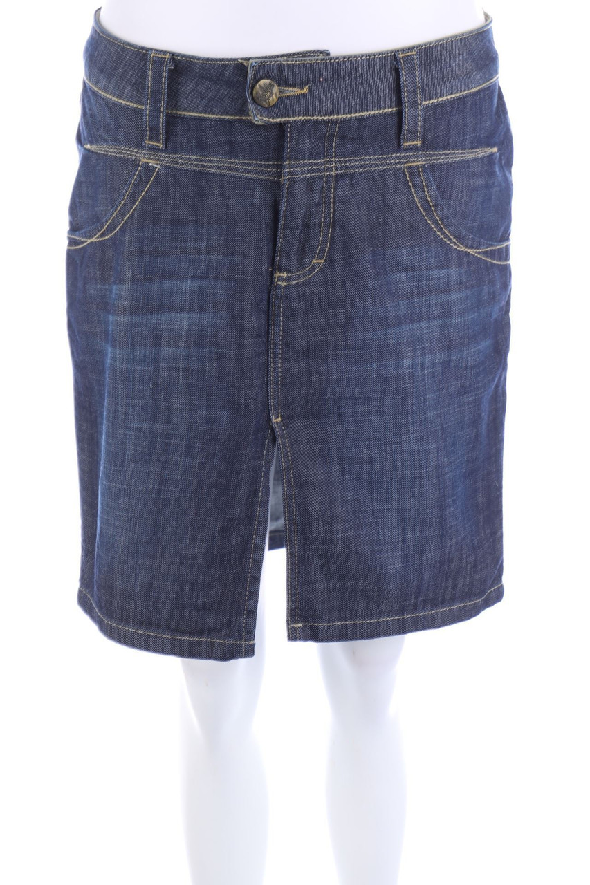 REDSTAR - Denim Skirt with Slit - D 38