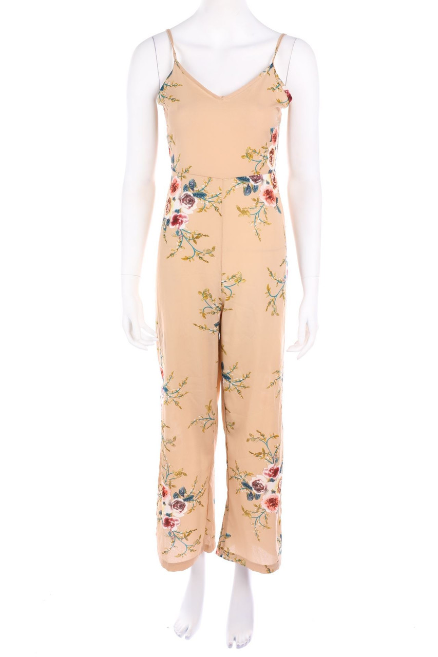 No Label - Jumpsuit with Flower Print - M