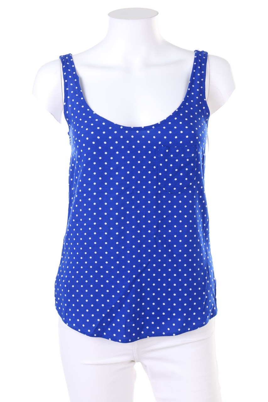 Bershka - Polka Dot-Top with Buttons - S