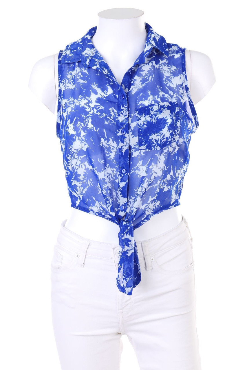 TALLY WEiJL - Sleeveless Shirt Blouse to tie - XS