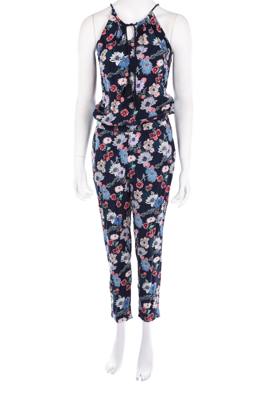 Street One - Träger-Jumpsuit mit Blumen-Print - S