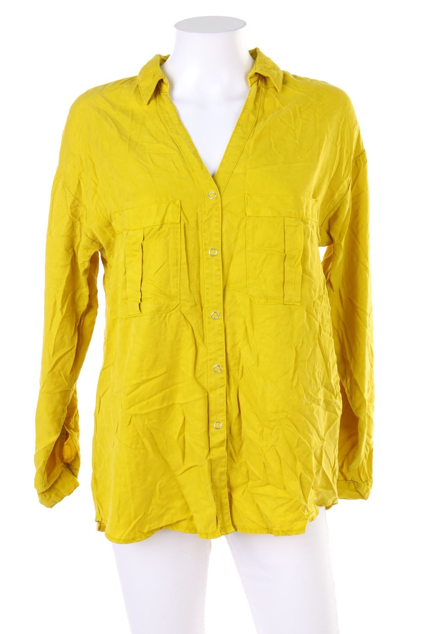 ZARA - Bluse mit aufgesetzten Taschen - XS