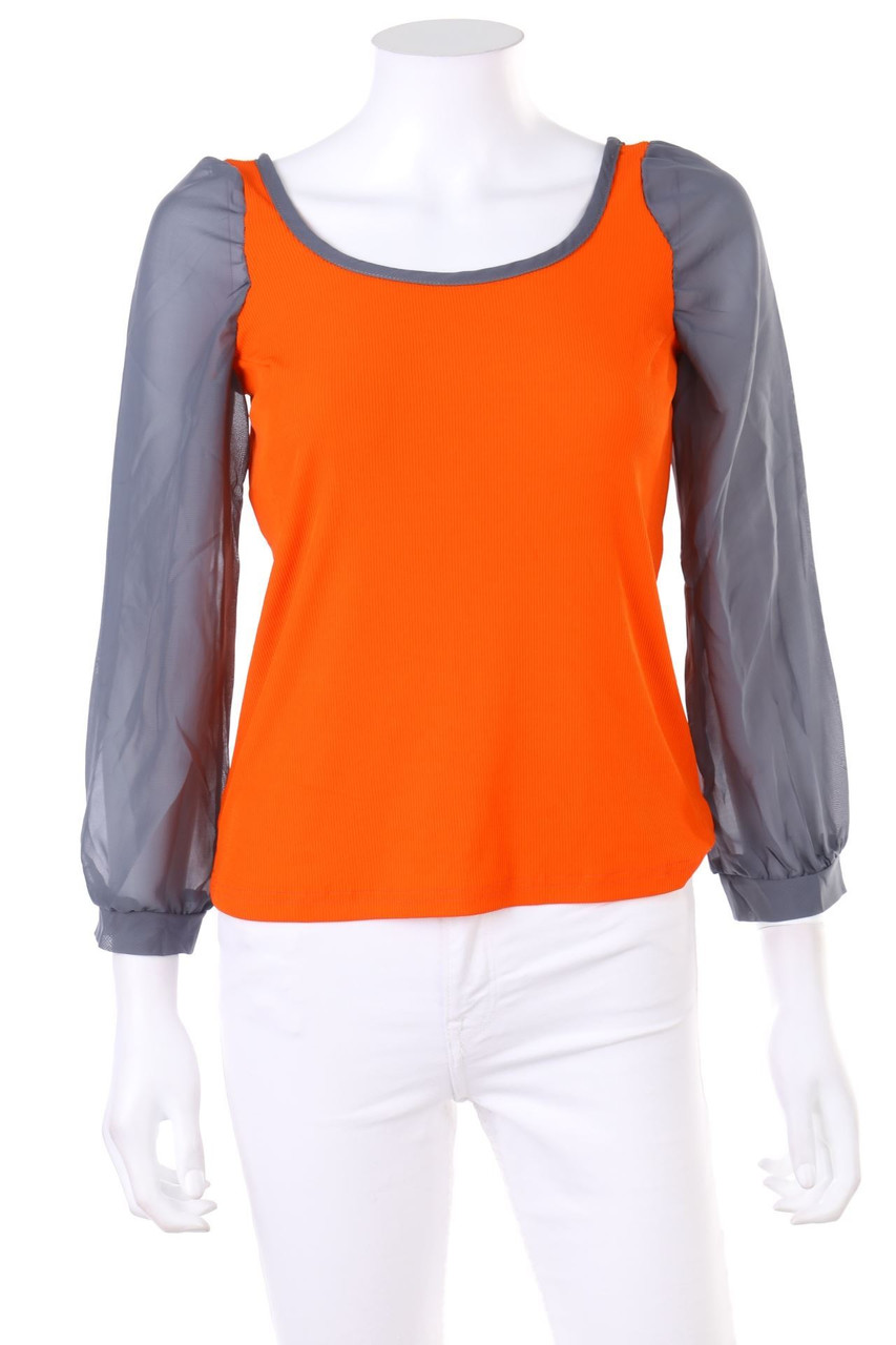 ZARA - Bluse mit Chiffon - M