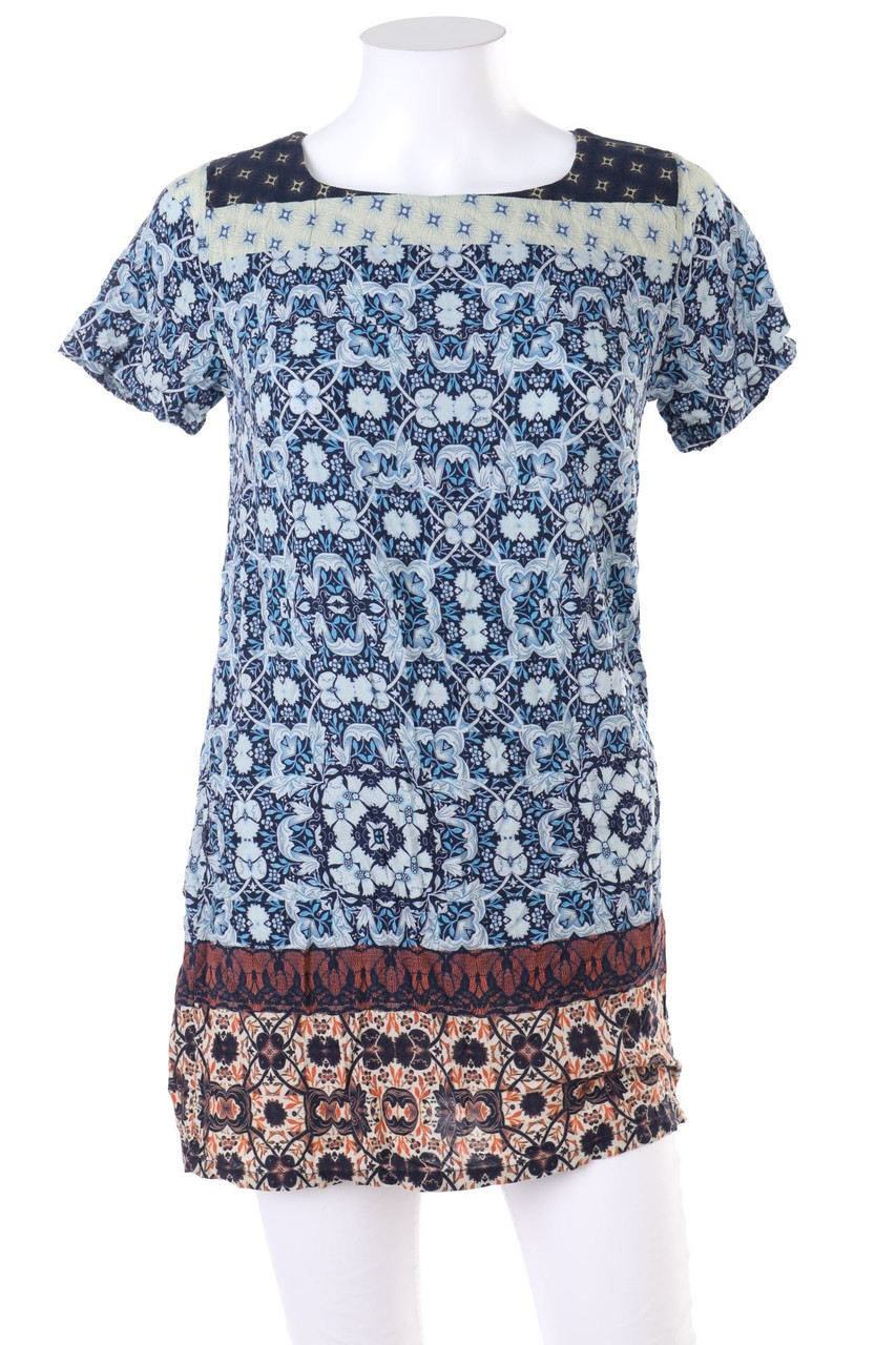 nulu NEW LOOK - Kurzarm-Bluse mit Print - D 36