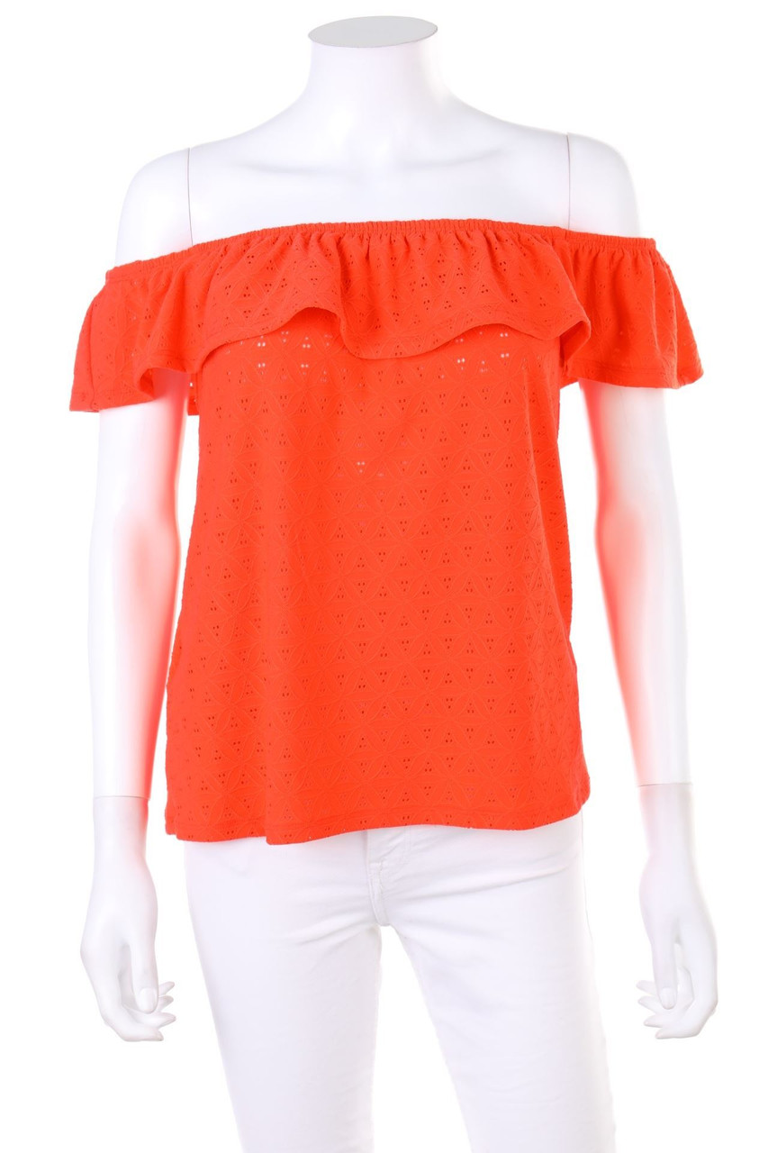 promod - Carmen-Bluse mit Lochspitze - M