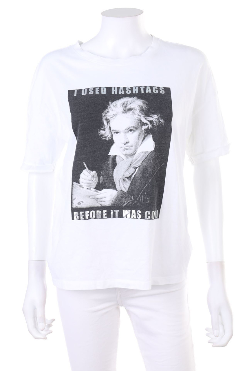 RESERVED - Shortsleeve-Shirt with Photo Print - XS