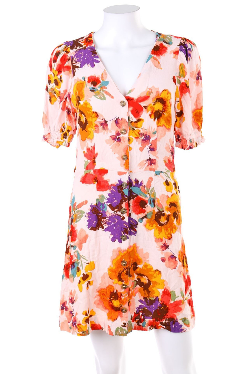 H&M - Blusenkleid mit Blumen-Print - D 38