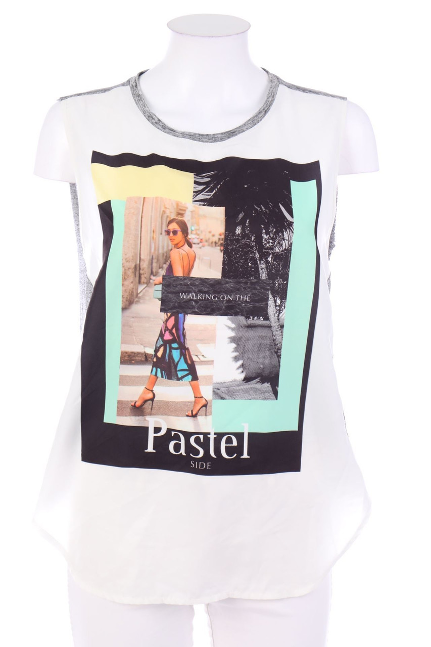 ZARA - Top mit Print - M