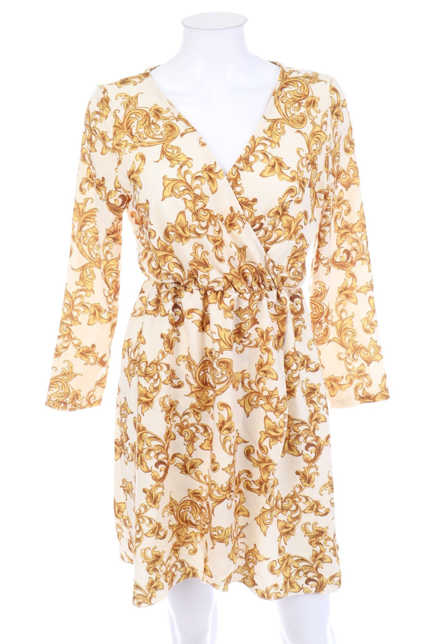 zebra - Mini Dress with Wrap-Effect with Print - S