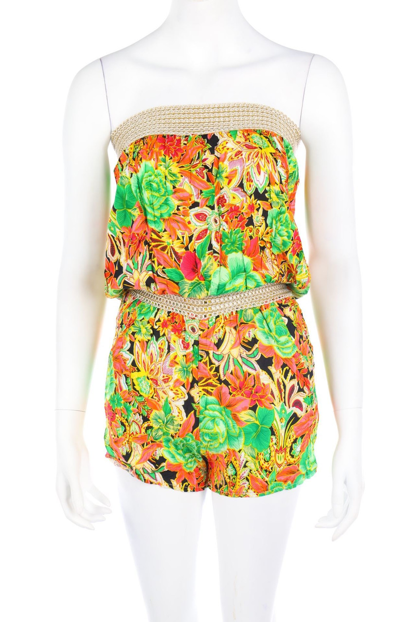 No Label - dress with Flower Print - D 34