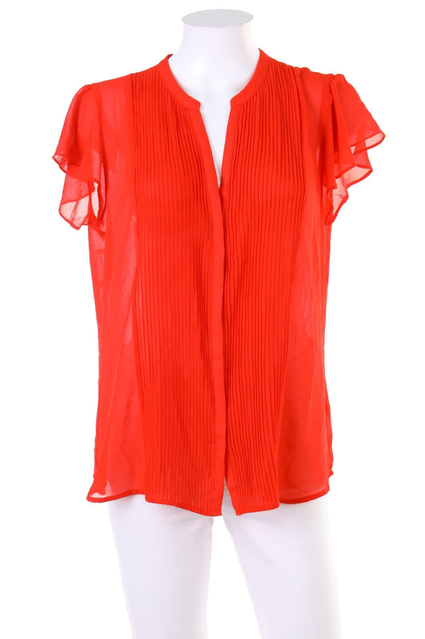 H&M - Chiffon-Volant-Bluse mit Biesen - D 44