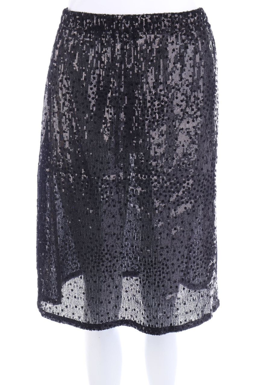 No Label - Sequined Skirt with Elastic Band - M