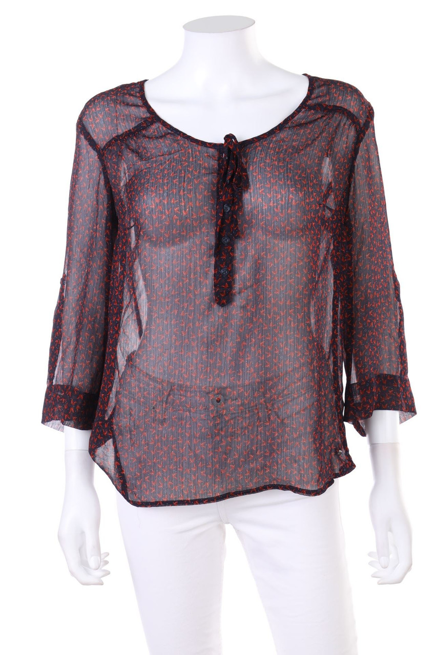 s.Oliver - Print-Blouse with French Cuff - D 36
